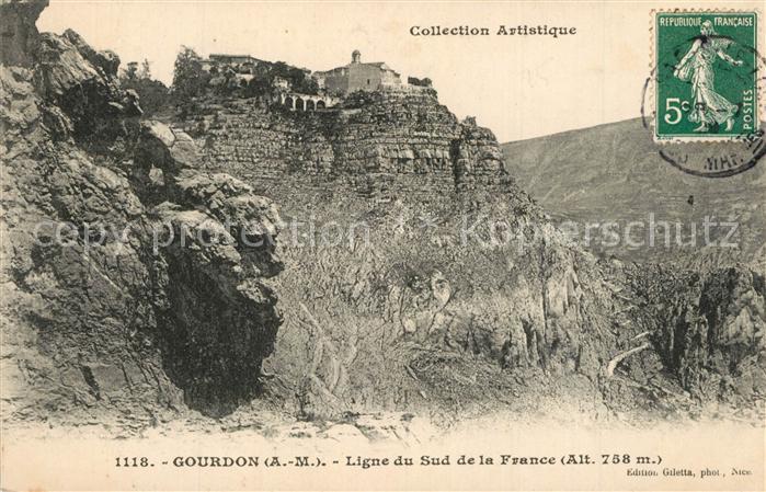 Gourdon Alpes-Maritimes Ligne du Sud de la France
