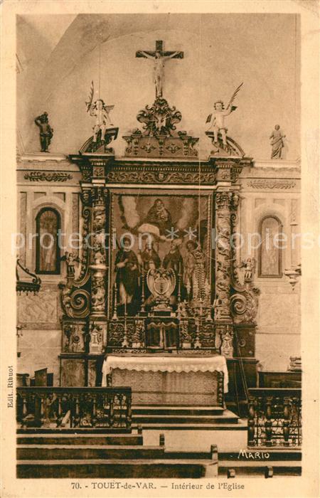 Touet-sur-Var Interieur de l'Eglise
