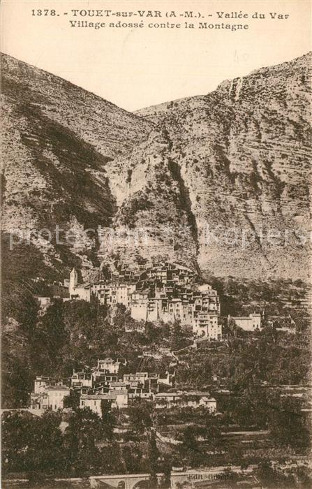 Touet-sur-Var Vallee du Var Village adosse contre la