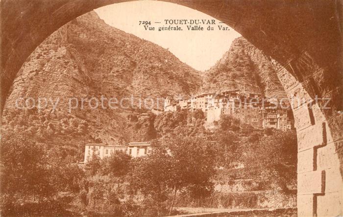 Touet-sur-Var Vue generale Vallee du Var