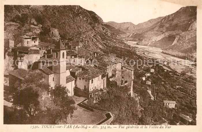 Touet-sur-Var Vue generale et la Valle du Var
