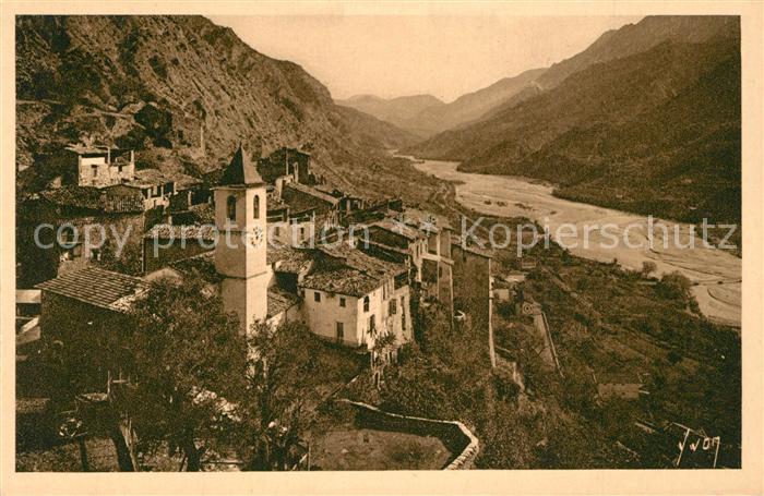 Touet-sur-Var Vue generale et Vallee du Var