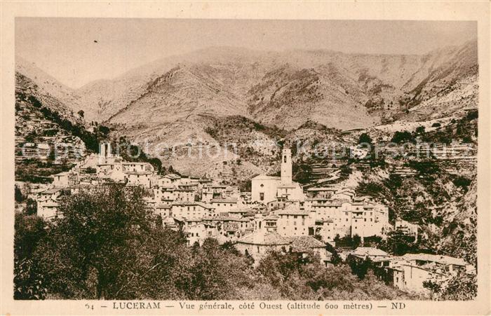 Luceram Vue generale cote Quest