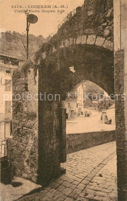 Luceram Vieille Porte Moyen Age