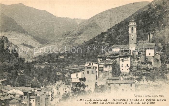 Luceram Nouvelle route de Peira Cava et Cime du Rocaillon