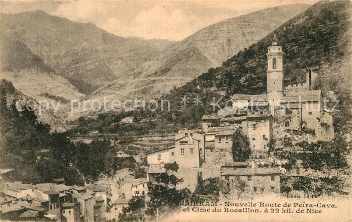 Luceram Nouvelle Route de Peira Cava et Cime du Rocaillon