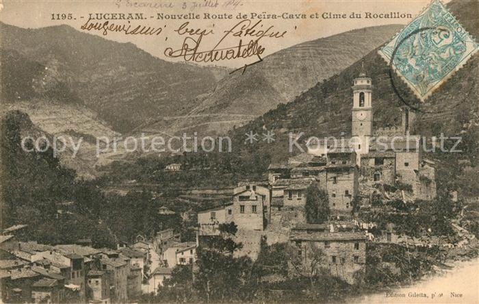 Luceram Nouvelle Route de Paira Cava et Cime du Rocaillon