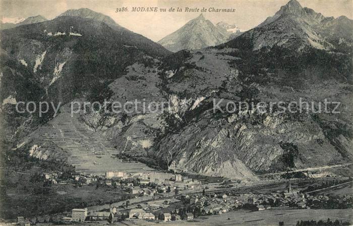 Modane vu de la Route de Charmaix