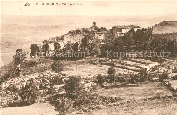 Gourdon Alpes-Maritimes Vue generale