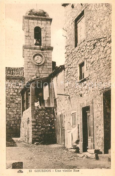Gourdon Alpes-Maritimes Une vieille Rue