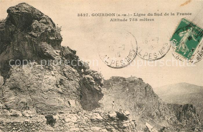 Gourdon Alpes-Maritimes Ligne du Sud de la France