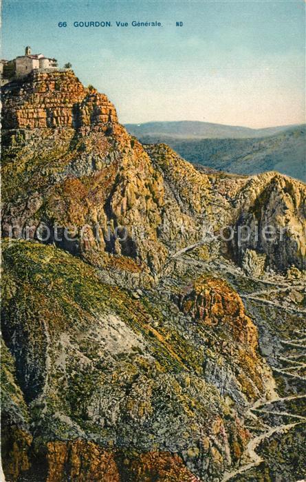 Gourdon Alpes-Maritimes Vue generale