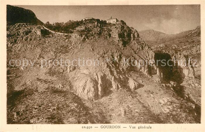 Gourdon Alpes-Maritimes Vue generale