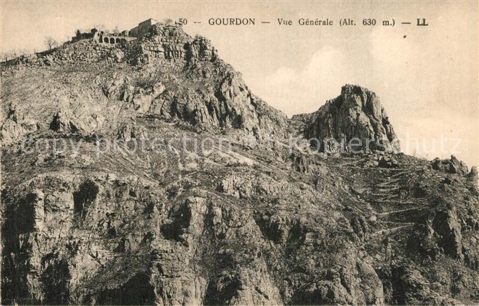 Gourdon Alpes-Maritimes Vue generale