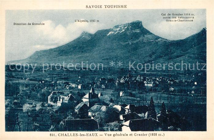 Challes-les-Eaux Vue generale et Granier