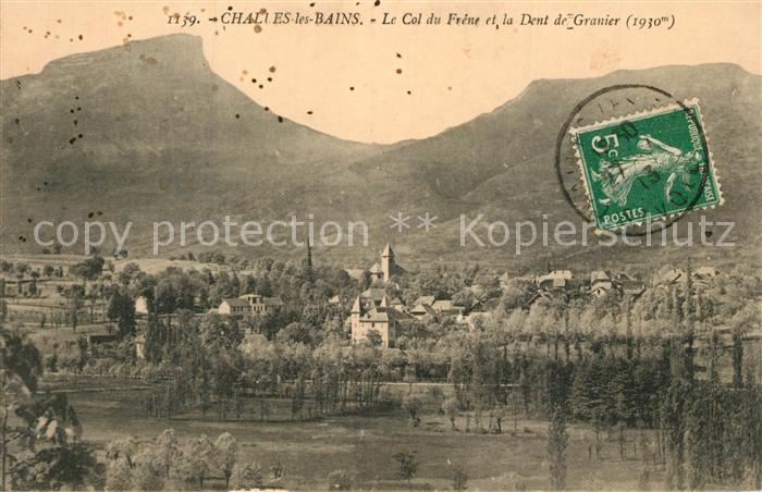 Challes-les-Eaux Le Col du Frene et la Dent de Granier