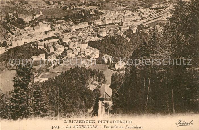 La Bourboule Vue prise du Funiculaire