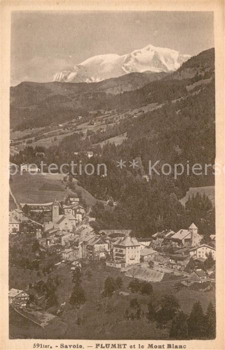 Flumet et le Mont Blanc