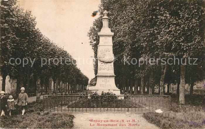 Rozoy en Brie Le Monument aux Morts
