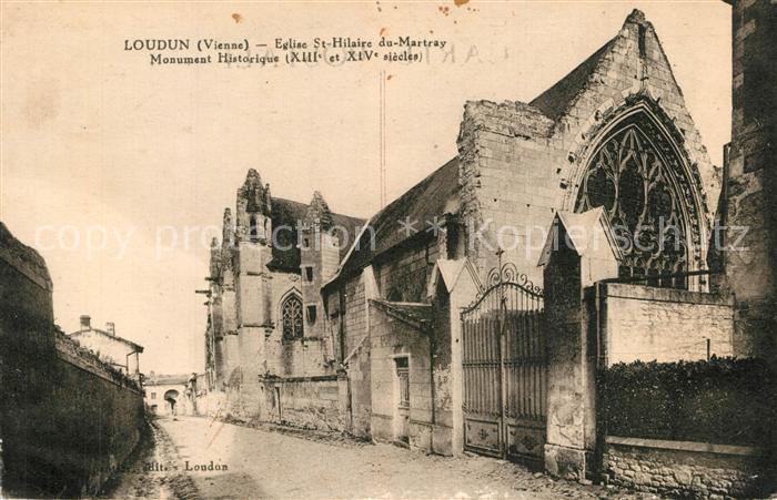 Loudun Eglise St Hilaire du martray Monument H