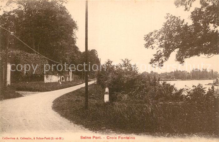 Seine-Port Croix Fontaine