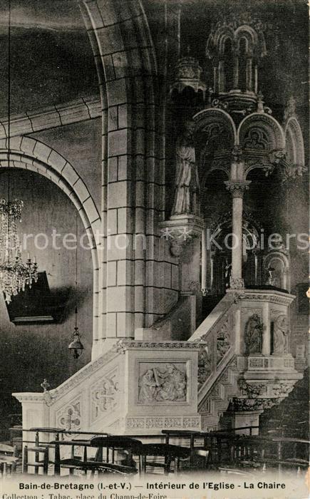 Bain-de-Bretagne Interieur de l’Eglise La Chaire