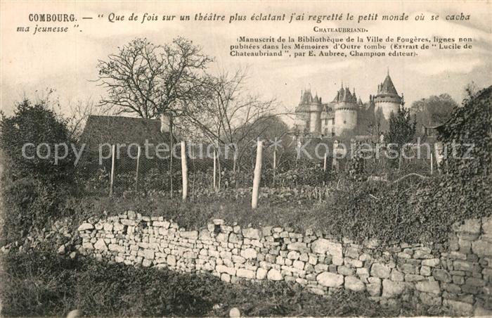 Combourg Le Chateau Que de fois sur un theatre plus eclatant jai regrette le pet