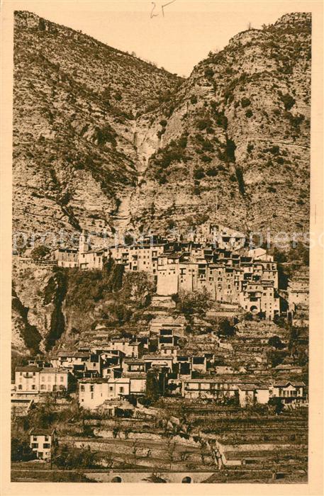 Touet-sur-Var Vue generale et Cascade