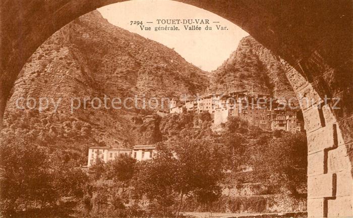 Touet-sur-Var Vue generale Vallee du Var