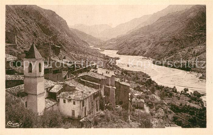 Touet-sur-Var Vue sur la Ville et le Var