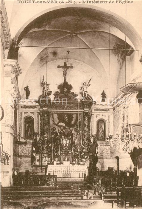 Touet-sur-Var Interieur de l'Eglise
