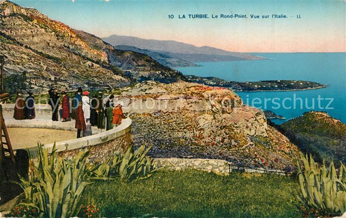 La Turbie Le Rond Point Vue sur l'Italie