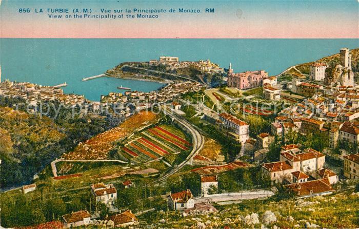La Turbie Vue sur la Principaute de Monaco