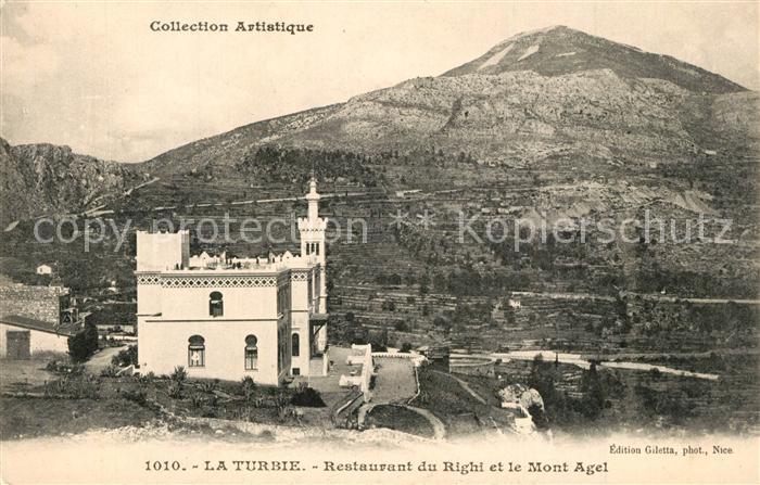 La Turbie Restaurant du Righi et le Mont Agel