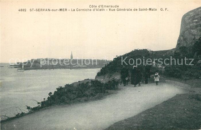 Saint-Servan sur Mer La Corniche d’Aleth Vue generale de Saint Malo