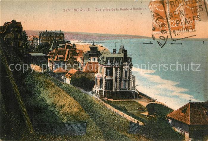 Trouville-sur-Mer Vue prise de la Route d Honneur
