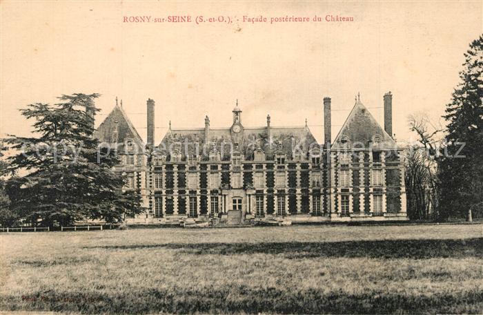 Rosny-sur-Seine Facade posterieure du Chateau