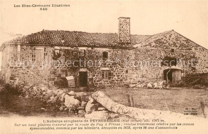 Coucouron Auberge sanglante de Peyrebeilhe