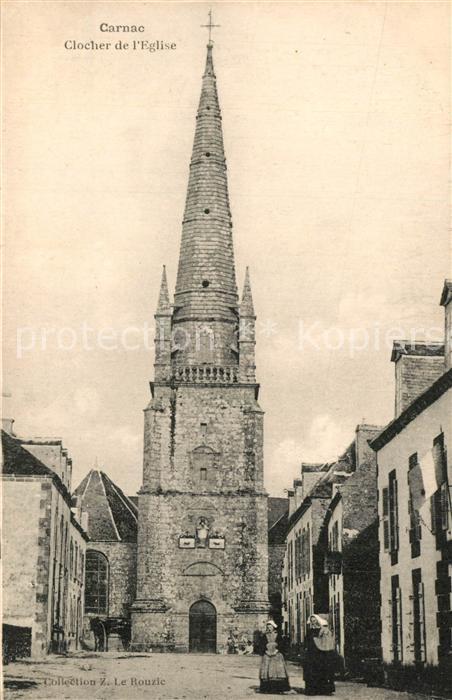 Carnac Morbihan Clocher de l'Eglise