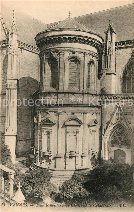 Vannes 56 Tour Renaissance et Cloitre de la Cathedrale