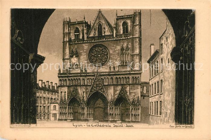 Lyon France La Cathedrale Saint Jean