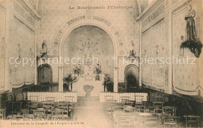 Bourbon-l Archambault Intérieur de la Chapelle de l_Hôpital m