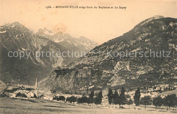 Modane Panorama Forts du Replaton et du Sapey