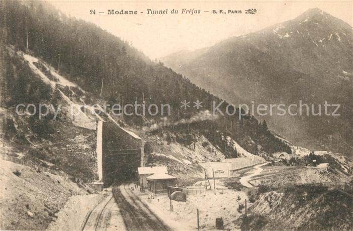 Modane Tunnel du Fréjus Alpes en hiver