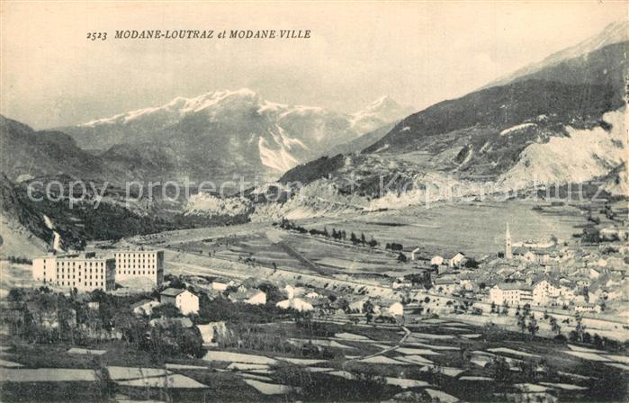 Modane Panorama Loutraz et Modane Ville Alpes