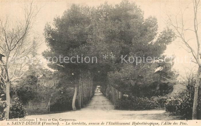 Saint-Didier Vaucluse La Gardette Allée des Pins Etablissement Hydrothérapique