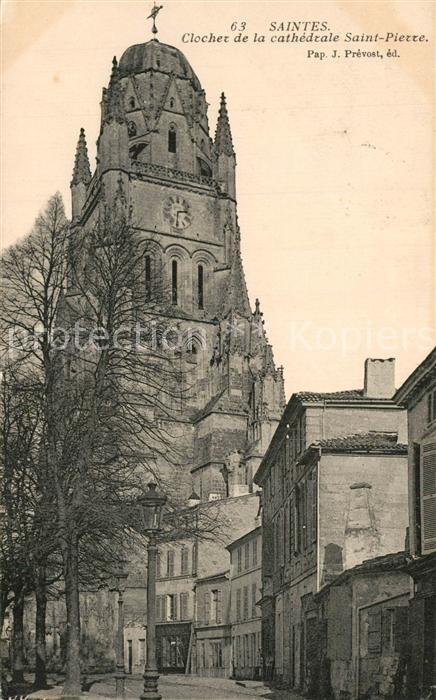 Saintes Charente-Maritime Clocher de la Cathedrale Saint Pierre
