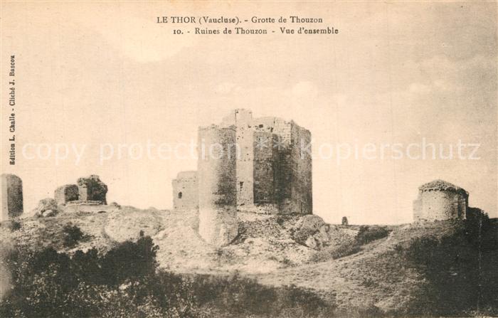 Le Thor Grotte de Thouzon Ruines