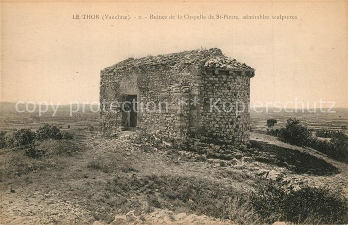 Le Thor Ruines de la Chapelle de Saint Pierre