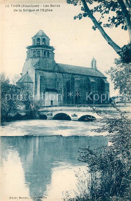 Le Thor Bords de la Sorgue et l'Eglise